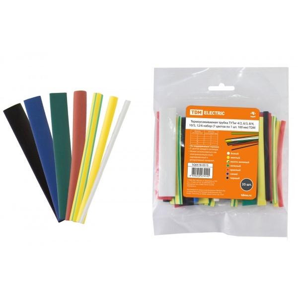 Набор термоусадочной трубки TDM Electric