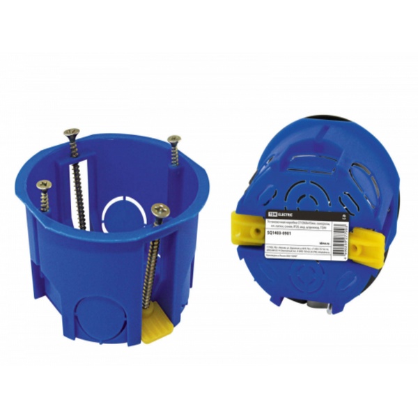 Коробка установочная D68*45 пласт лапки