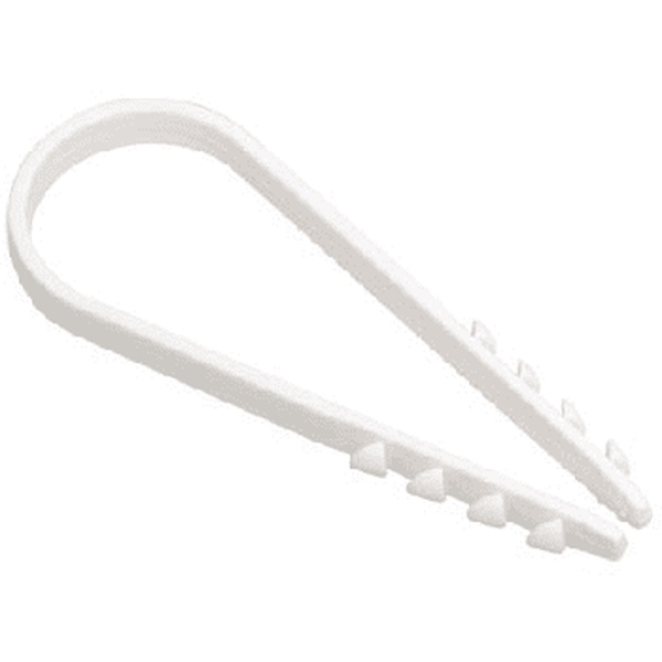 Дюбель-хомут 5-10 белый круглый (100 шт.) REXANT