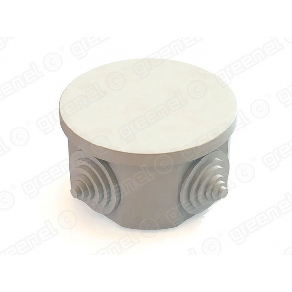 Короб распределительный Greenel ОП D75х40мм IP44 4 входа GE41237 серый