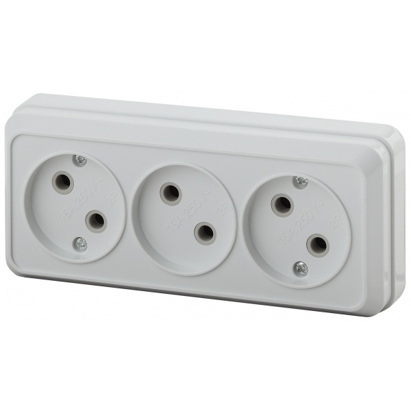 Рамка 2-местная горизонтальная IP20 скрытая установка