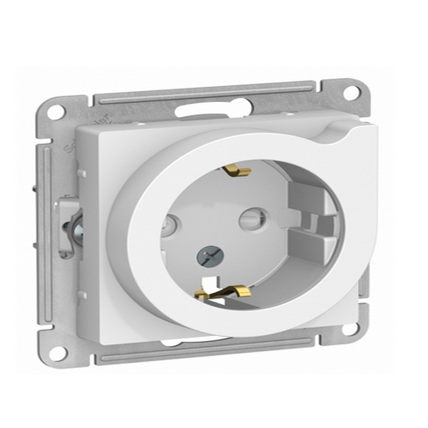 Розетка с заземляющими контактами механизм IP20 скрытая установка