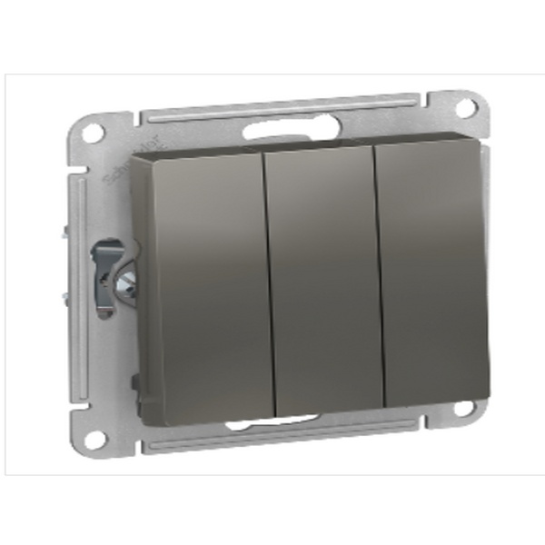 Выключатель 1-клавишный схема 1 механизм IP20 скрытая установка