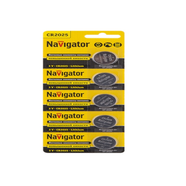 Элемент питания Navigator NBT-CR2025-BP5 94 764