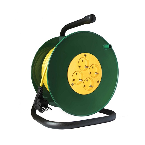 Удлинитель "Союз" 4гнезда ПВС 2*0,75 40м без заземляющих контактов