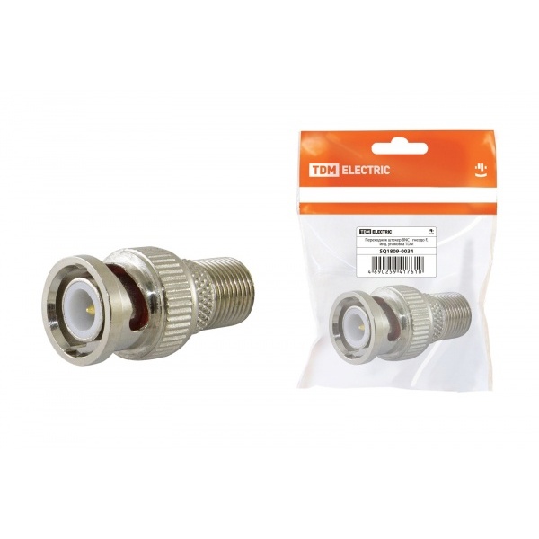 Переходник гнездо F. TV угловой("мама")