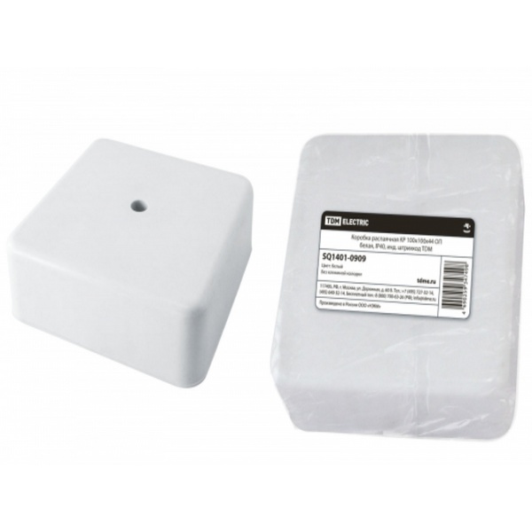 Коробка распаячная 100х100х44 светлое дерево.