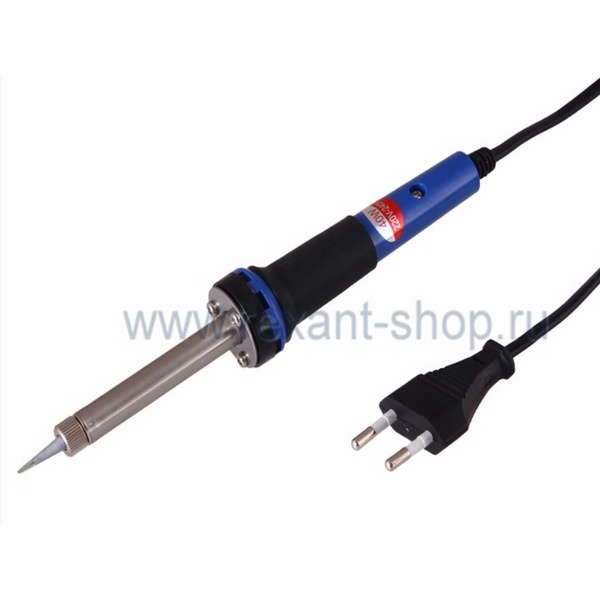 Паяльник с керамический нагревателем, долговечное жало 220V/ 40 Вт REXANT 12-0123