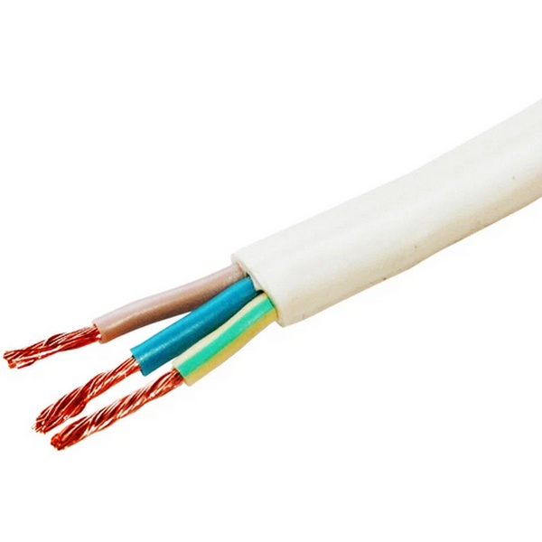 Провод ПУГНП 3х1,5 белый плоский.