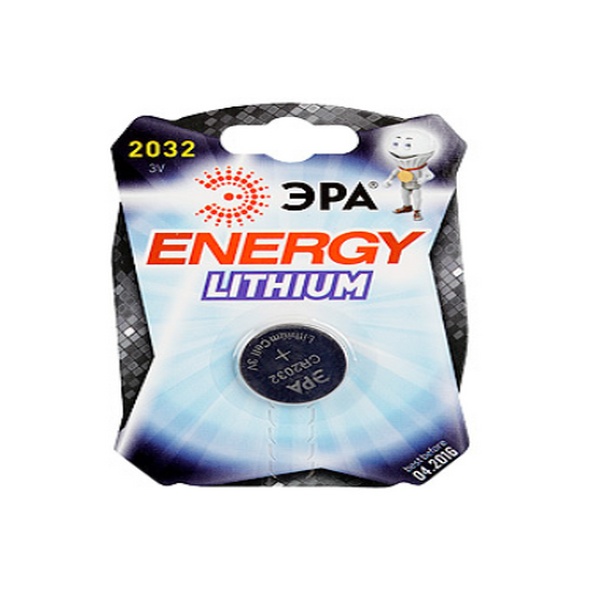 Элемент питания CR2032 ЭРА