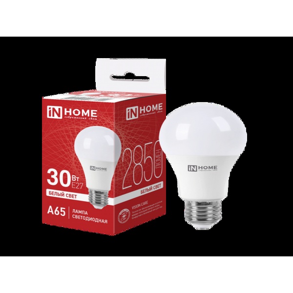 Светодиодная лампа IN HOME LED-A70 30Вт 230В Е27 4000К