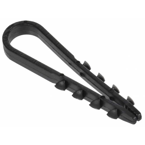 Дюбель-хомут 5-10 черный круглый (100 шт.)