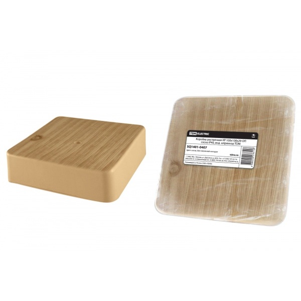 Коробка распаячная 100*100*29 сосна