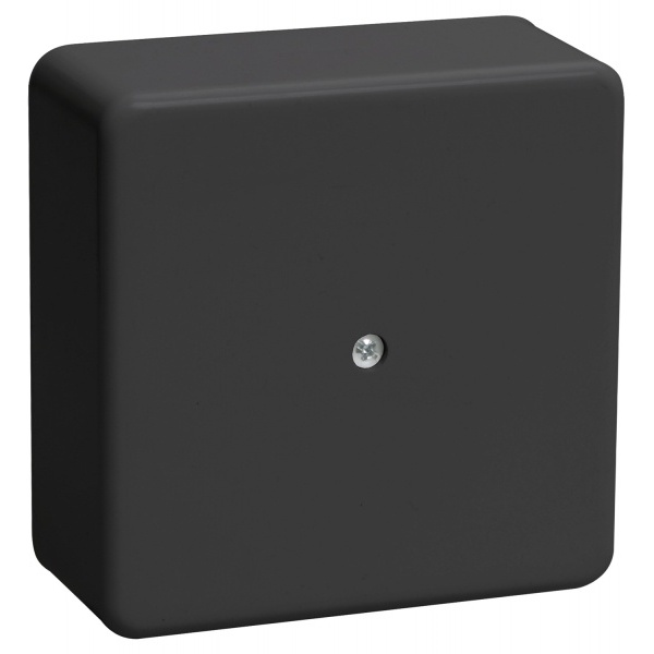 Коробка распаячная 75*75*28мм черная