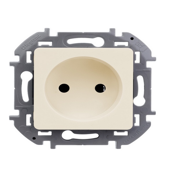 Розетка одноместная IP20 LEGRAND INSPIRIA СЛОНОВАЯ КОСТЬ скрытая установка