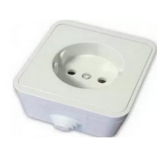 Розетка 1-местн с заземлением TDM Ладога БУК открытая установка