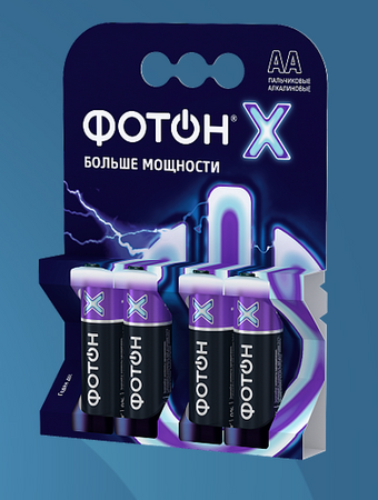 Батарейки алкалиновые ФОТОН AA 4шт LR6 OP4/10/120