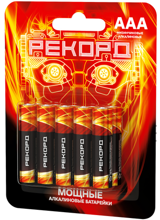 Батарейка алкалиновая РЕКОРД AAA LR03 поштучно