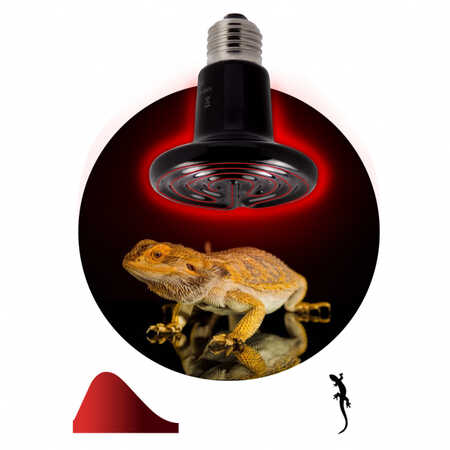 Лампа инфракрасная керамическая ЭРА FITO-100W-НQ 100Вт E27 75х105мм