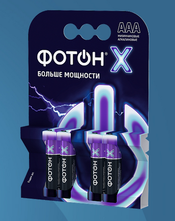 Батарейки алкалиновые ФОТОН AAA LR03 4шт