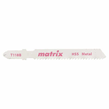Полотна для электролобзика по металлу HSS Matrix T118B 50х2мм 3шт