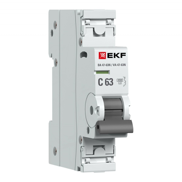 Выключатель автоматический 1П 63А характеристика C 4,5кА Schneider Electric Domovoy