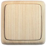 Выключатель 1-клавишный UNIVersal Олимп Сосна  10А, 220В ОП