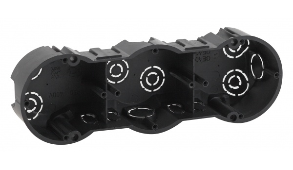 Рамка 3-местная IP20 Legrand Inspiria Антрацит