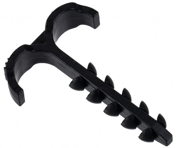 Дюбель-хомут 11-18 мм черный круглый