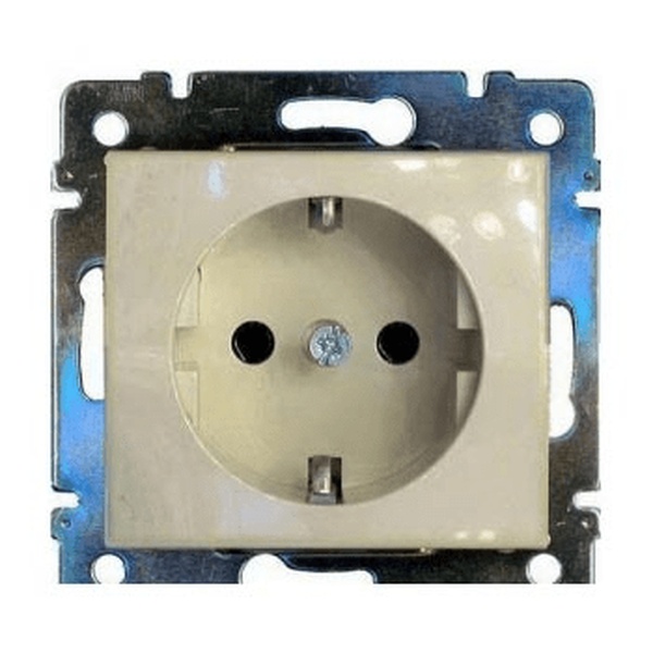 Розетка Legrand 1 гнездо,2К+3  б/шторки, 16А, 250В, IP20, 782211