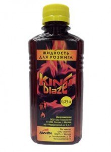 Жидкость для розжига углеводород King of Blaze (0,25л)