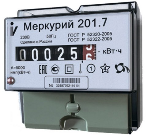 Счётчик электроэнергии Меркурий 201,8 однотарифный