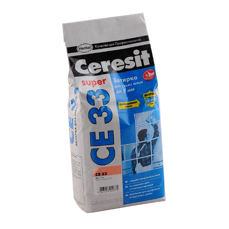 Затирка Ceresit CE33 S мятная 2-5мм (2кг)