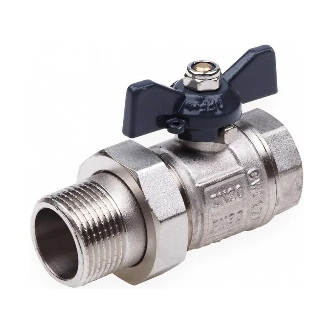 Кран шаровый PN40 газовый бабочка