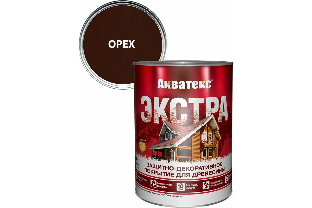 Текстурное покрытие Акватекс 0,8л орех