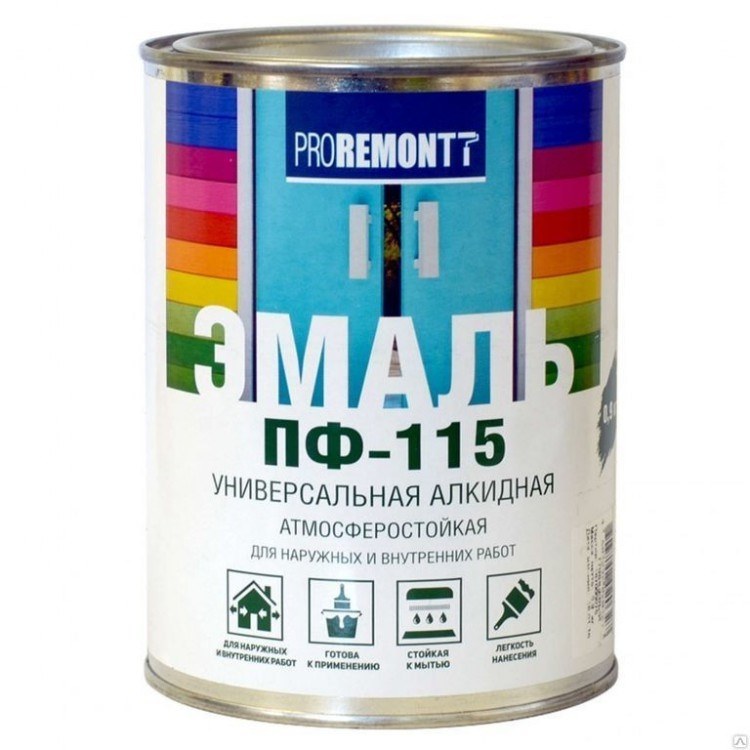 Эмаль ПФ-115 ПРОРЕМОНТ голубая (0,9кг)