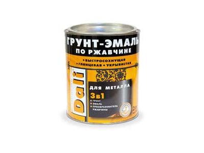 Грунт-эмаль по ржавчине ДАЛИ коричневая гладкая (0,75л)