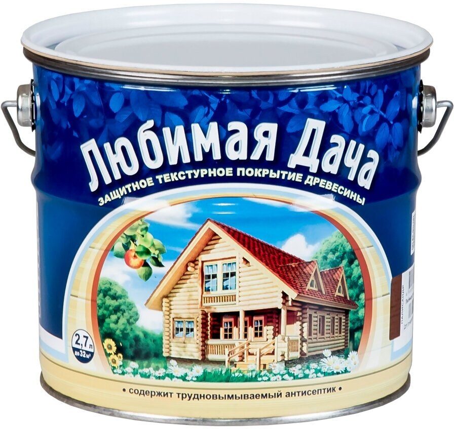 Текстурное покрытие Любимая дача бесцветное (2,7л)