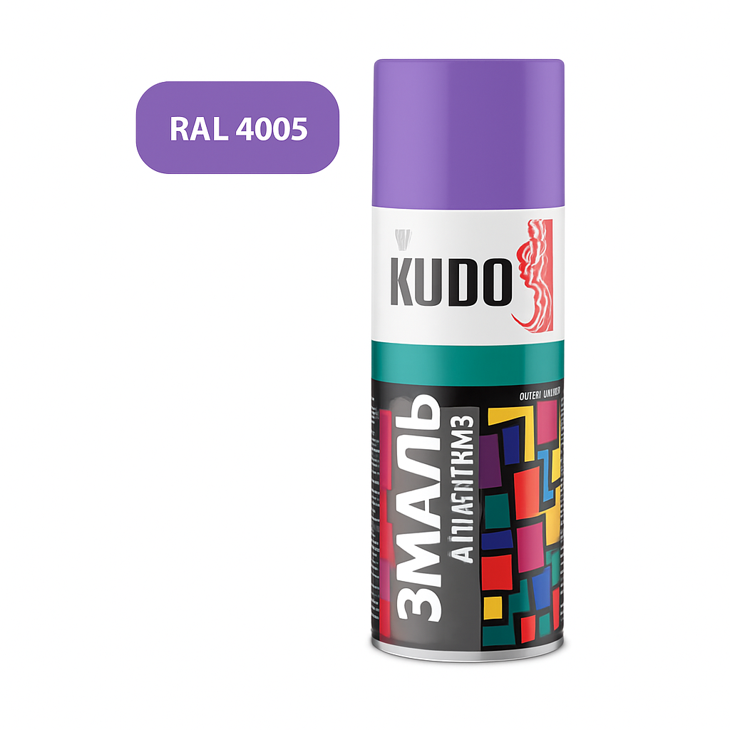 Эмаль алкидная универсальная KUDO 520мл сиреневый 4005