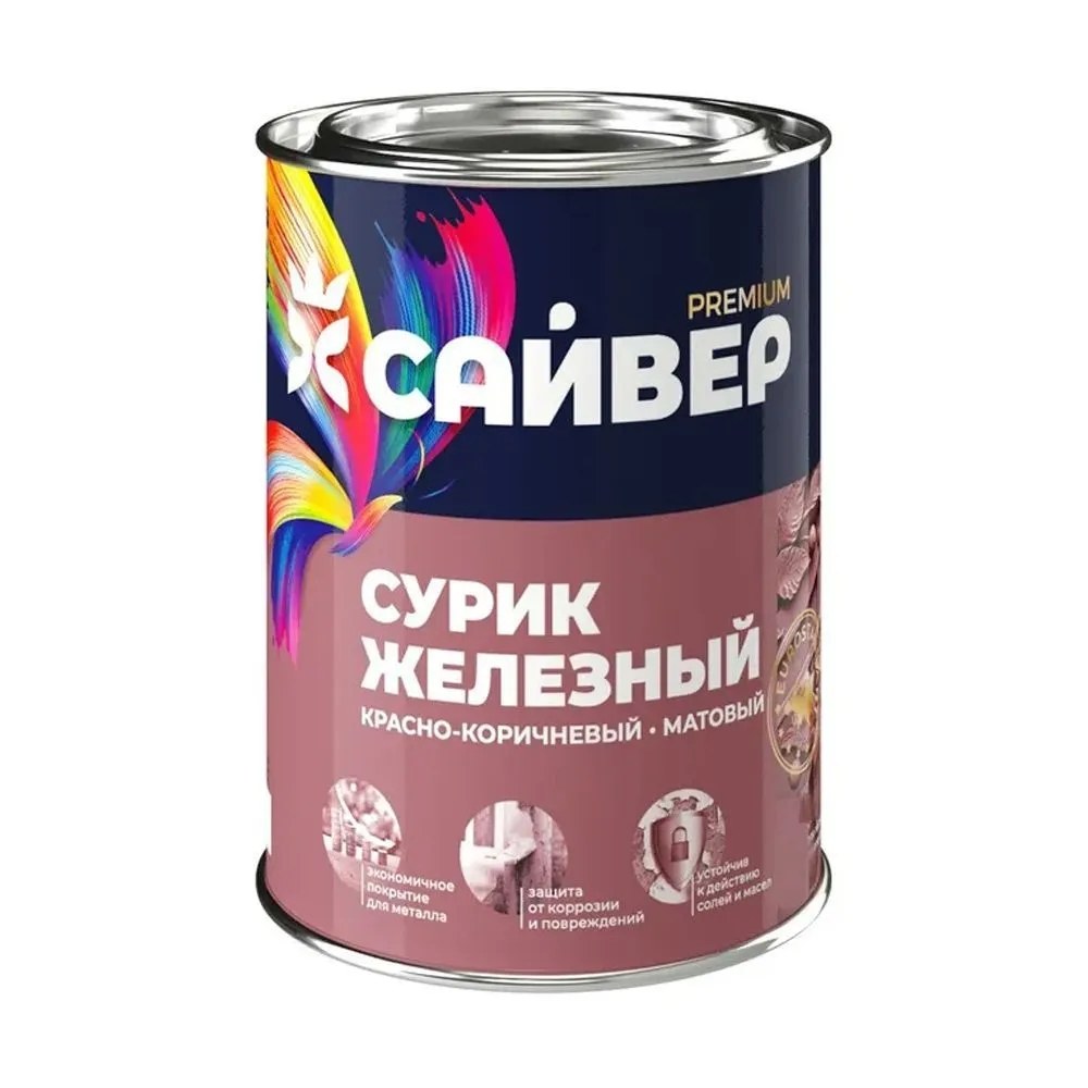 Сурик железный алкидный Сайвер 1кг
