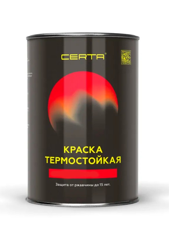 Эмаль термостойкая Церта белая до700°C (0,8кг)