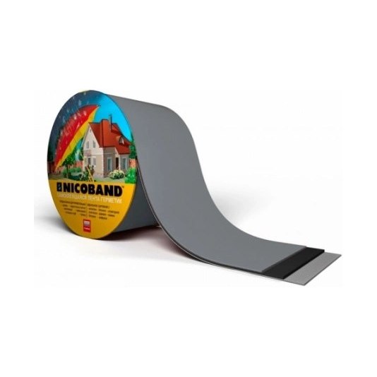 Лента самоклеящаяся герметизирующая NICOBAND серебристая