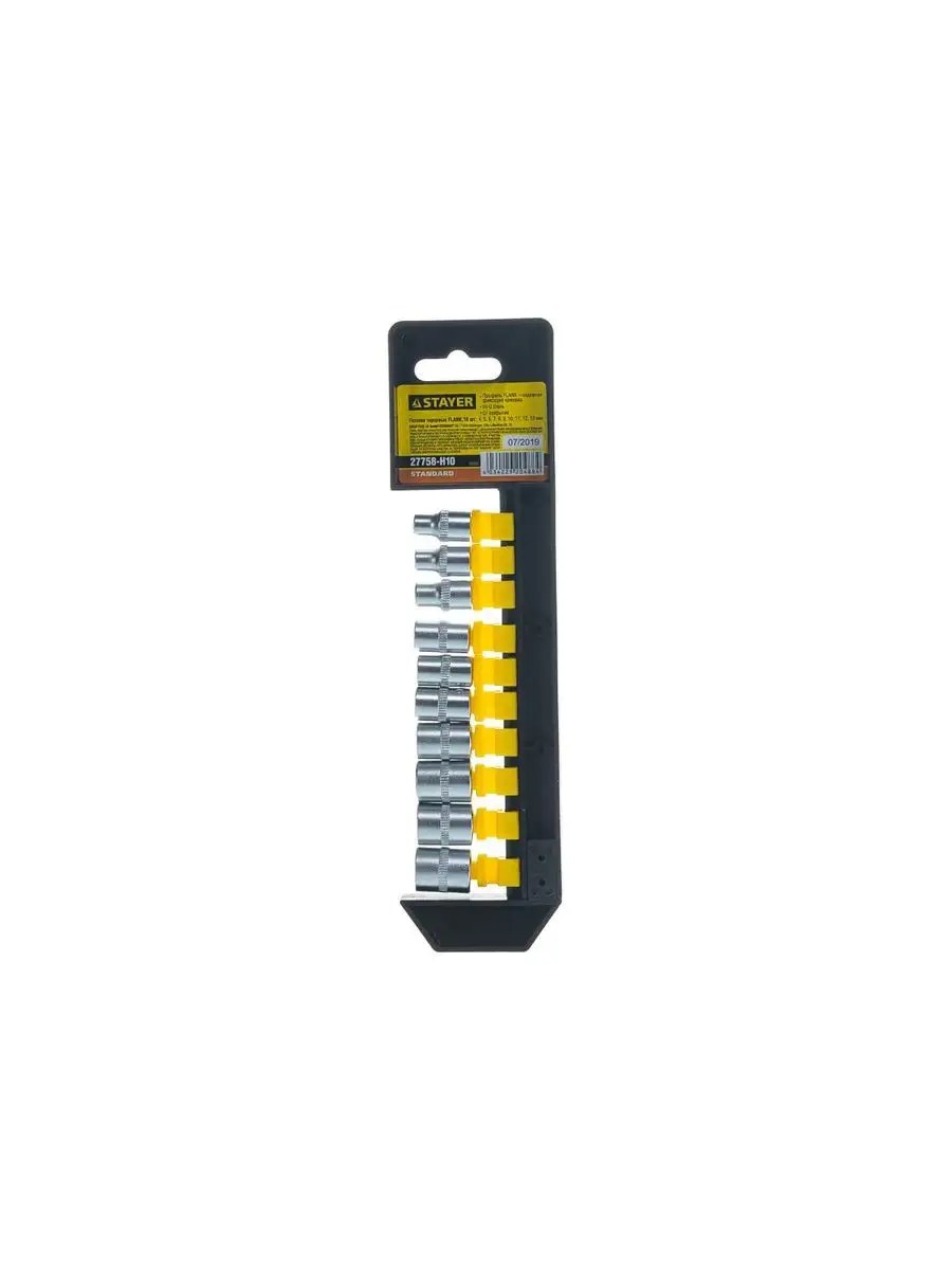 Набор торцовых головок STAYER RSS 10S 10предм 1/2" 27758-H10