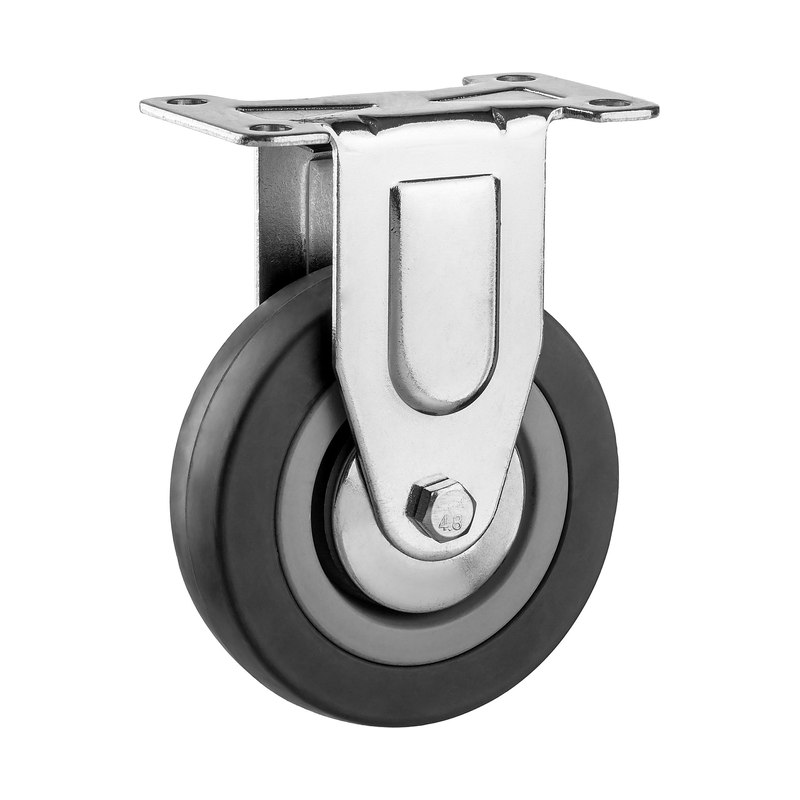 Колесо поворотное резина полипропилен ЗУБР 30956-100-F d100мм г/п65кг