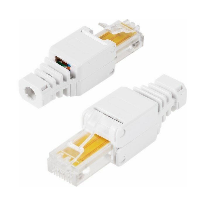 Разъем REXANT RJ-45 8P-8C CAT5e  компьютерный (ПОШТУЧНО)