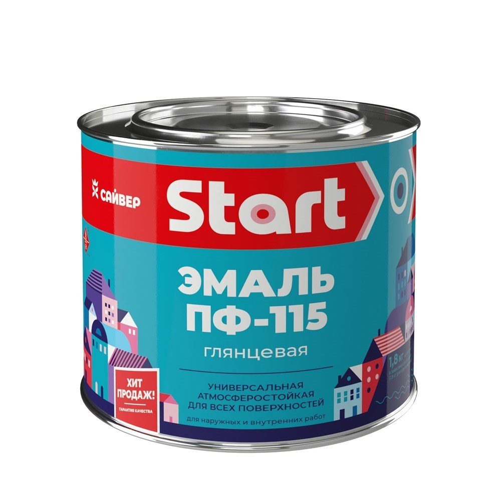 СТАРТ эмаль ПФ-115 желтый 0,8 кг