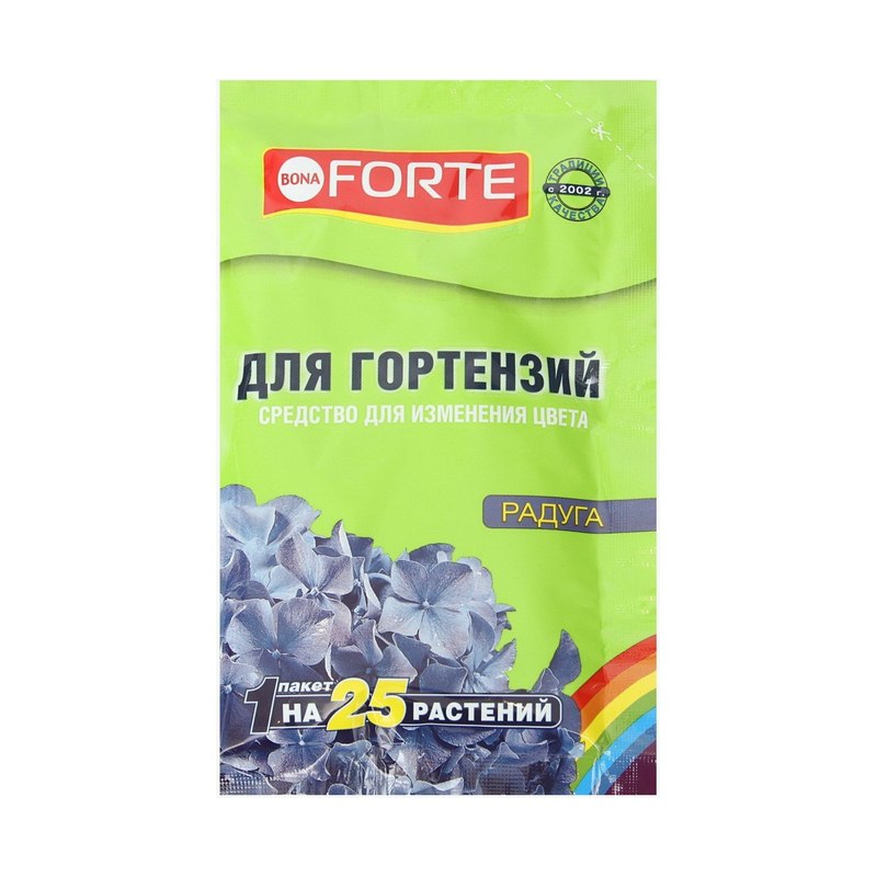 Средство BONA FORTE для измения  цвета гортензий,  100 г /16