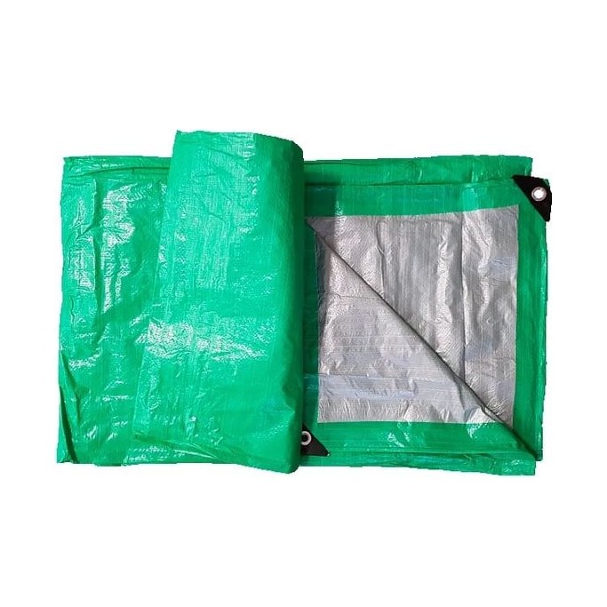 Тент 10 x12 м (120 г/кв. м) зеленый/серебро