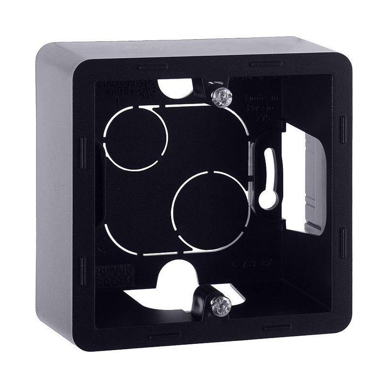 Legrand INSPIRIA Антрацит Коробка накл. монтажный 1-м