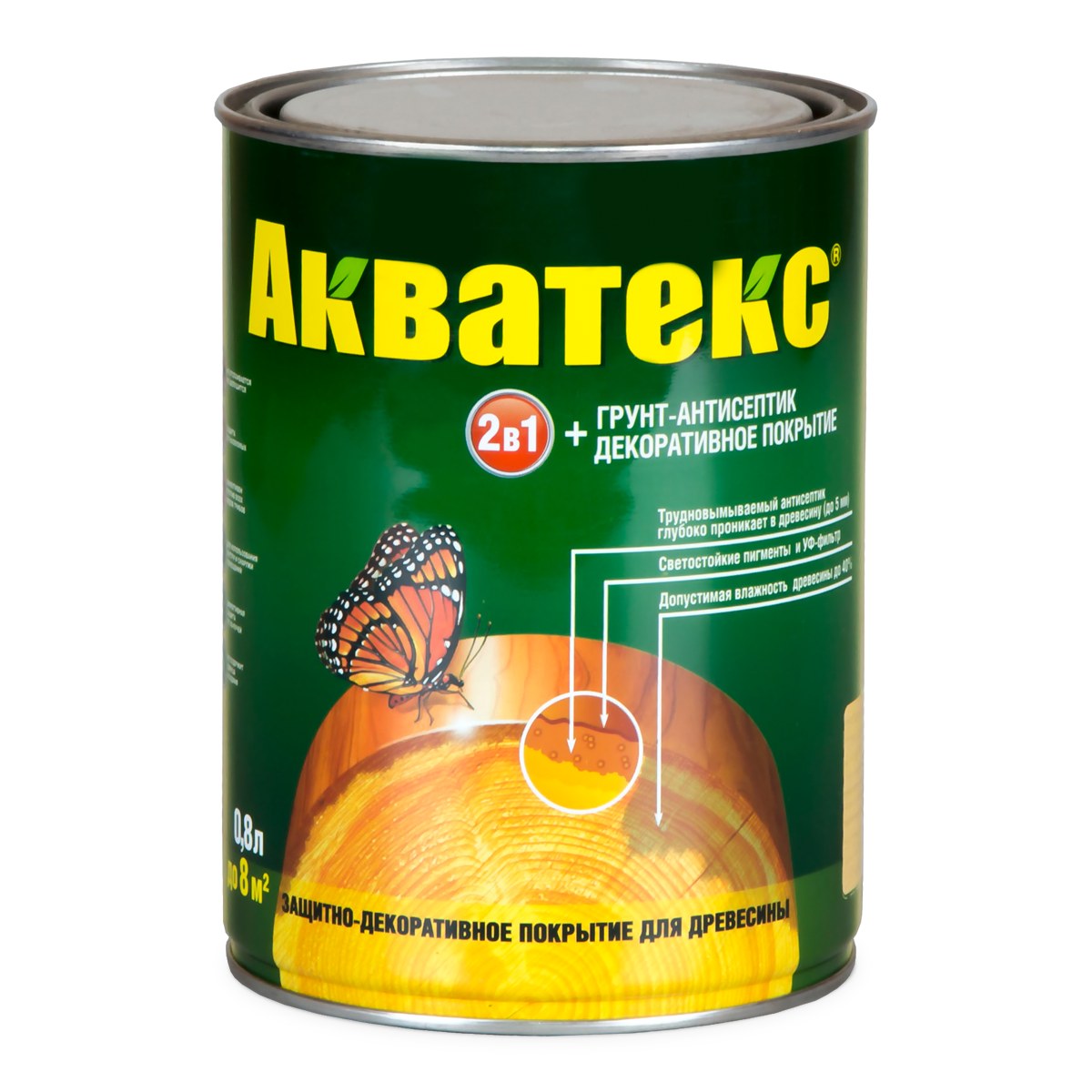 Текстурное покрытие Акватекс 0,8 л сосна